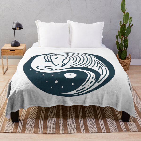 Item preview, Yin and Yang Horse Meditation Zen Namaste designed and sold by silklotus.