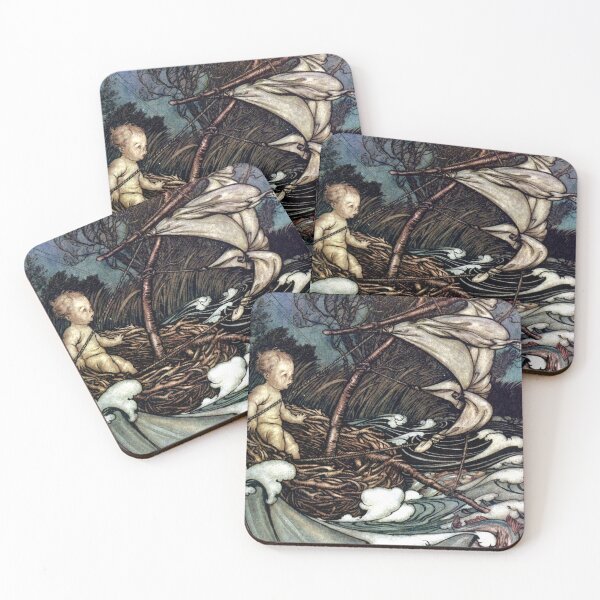 Item preview, Peter Pan at Kensington Gardens (frontispiece) - Arthur Rackham designed and sold by forgottenbeauty.