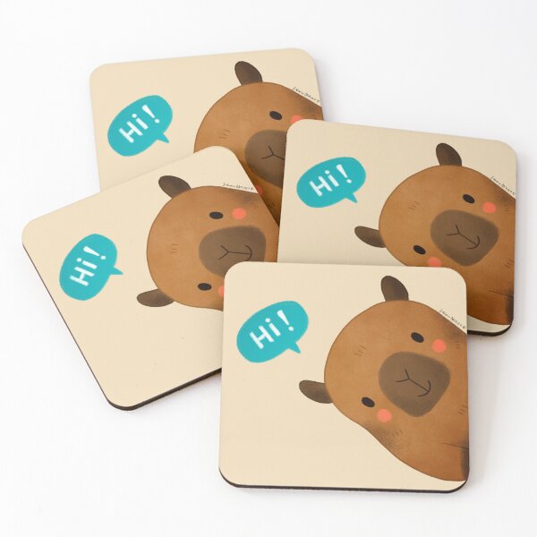 Item preview, Capybara saying Hi designed and sold by julianamotzko.