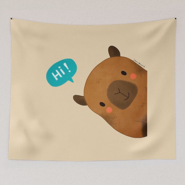Item preview, Capybara saying Hi designed and sold by julianamotzko.