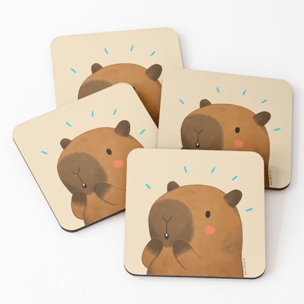 Item preview, Surprised Capybara designed and sold by julianamotzko.