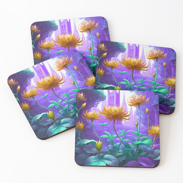 Item preview, Tranquil Churchyard Adorned with Flowers designed and sold by GrizzlyCollective.
