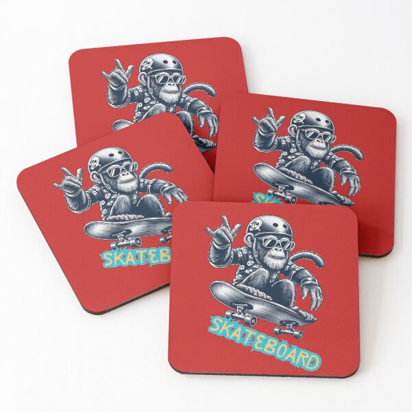 Item preview, Skateboarding monkey designed and sold by EvelinZ.