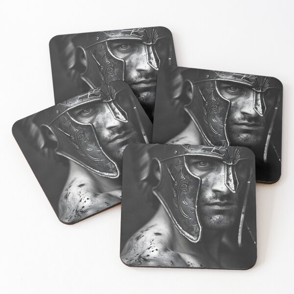 Item preview, Ancient warrior in armor with splattered paint effect designed and sold by Artessie.