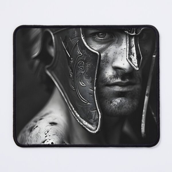 Item preview, Ancient warrior in armor with splattered paint effect designed and sold by Artessie.