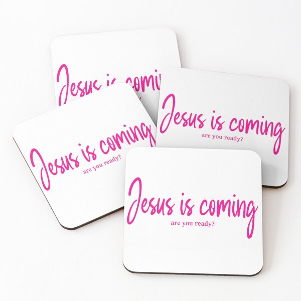 Item preview, Jesus is coming (pink) designed and sold by WideIsTheGate.