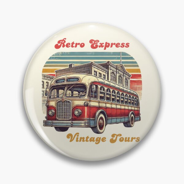 Item preview, Retro Bus Vehicles Travel Roadtrip Schoolbus Illustration Vintage Aesthetic designed and sold by Annika Shurafa.
