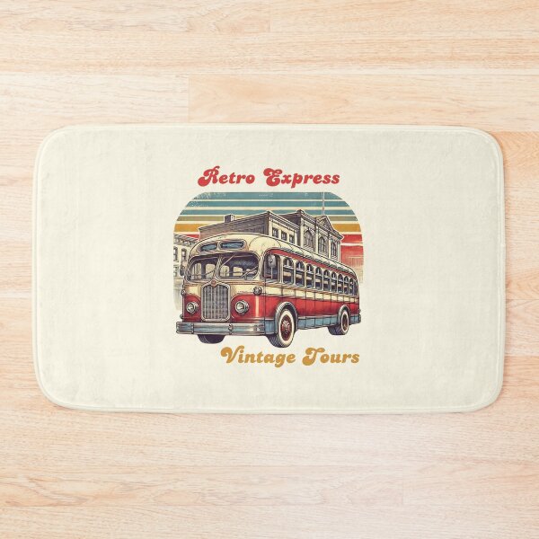 Item preview, Retro Bus Vehicles Travel Roadtrip Schoolbus Illustration Vintage Aesthetic designed and sold by Annika Shurafa.