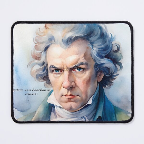Item preview, Beethoven Watercolor Portrait designed and sold by Harmony Journey.