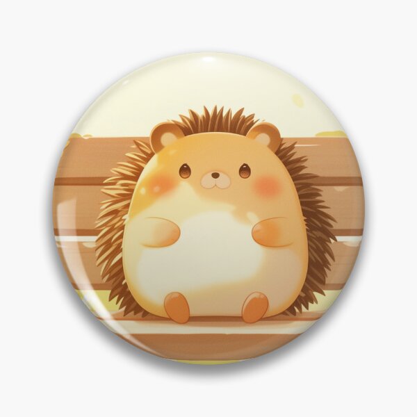 Item preview, A cute hedgehog sitting on a park bench. designed and sold by TheVibesGallery.