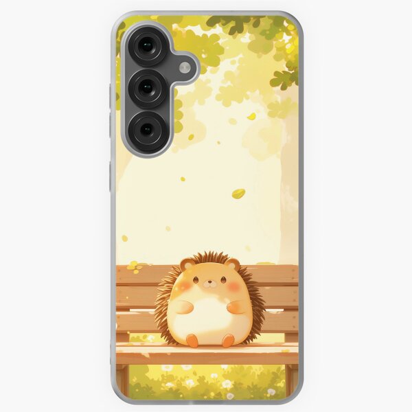Item preview, A cute hedgehog sitting on a park bench. designed and sold by TheVibesGallery.