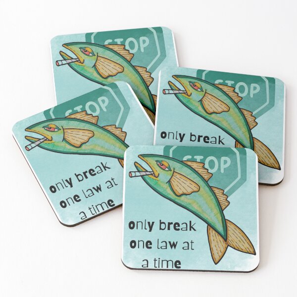 Item preview, Only break one law at a time designed and sold by The Morbid Hippie .