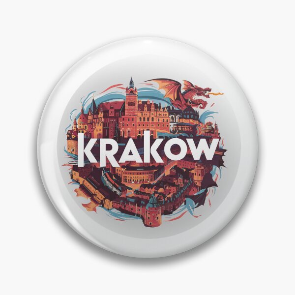 Item preview, Kraków | Cracow | Sticker | Poster | City | Poland designed and sold by RedCircleArt.