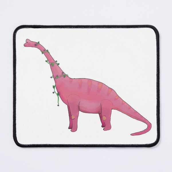 Item preview, Pink Sauropod with Vines designed and sold by DoodlesByKy.