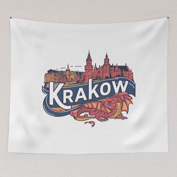 Item preview, Kraków | Cracow | Sticker | Poster | City | Poland designed and sold by RedCircleArt.
