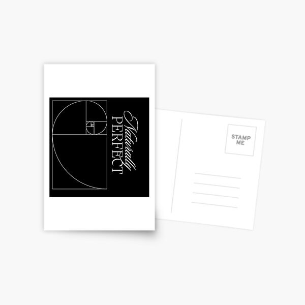 Item preview, Fibonacci - Naturally perfect - White text designed and sold by tastodesign.