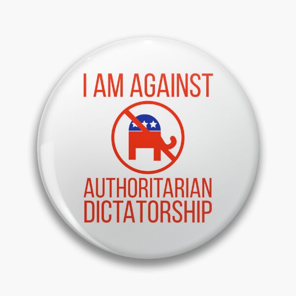Item preview, I’m against authoritarian dictatorship  designed and sold by Rachel the Artist .