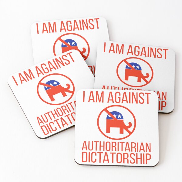 Item preview, I’m against authoritarian dictatorship  designed and sold by Rachel the Artist .