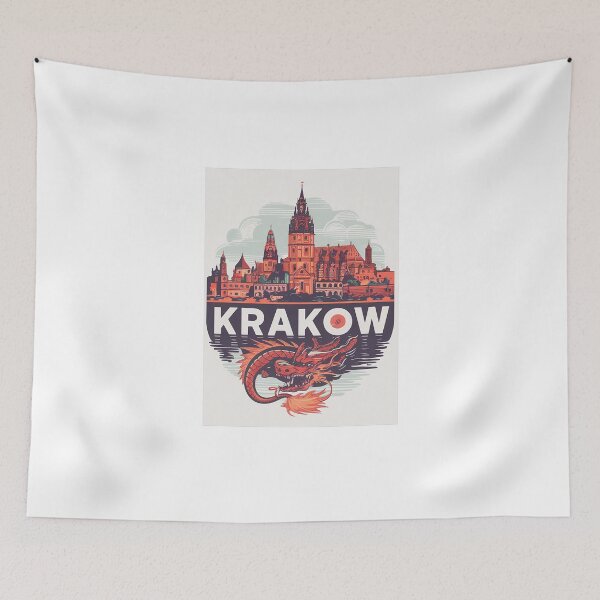 Item preview, Kraków | Cracow | Sticker | Poster | City | Poland designed and sold by RedCircleArt.
