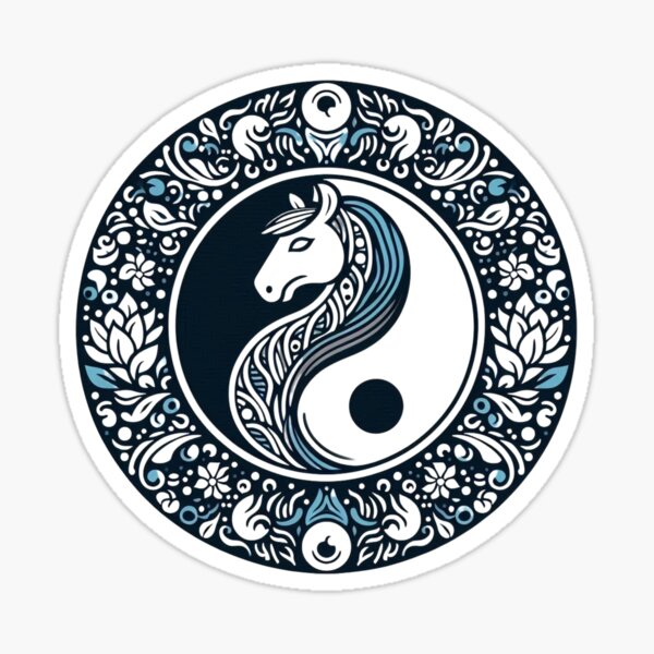 Aperçu de l'œuvre Poney Zen pour Namaste et Chi Positif créée et vendue par silklotus.