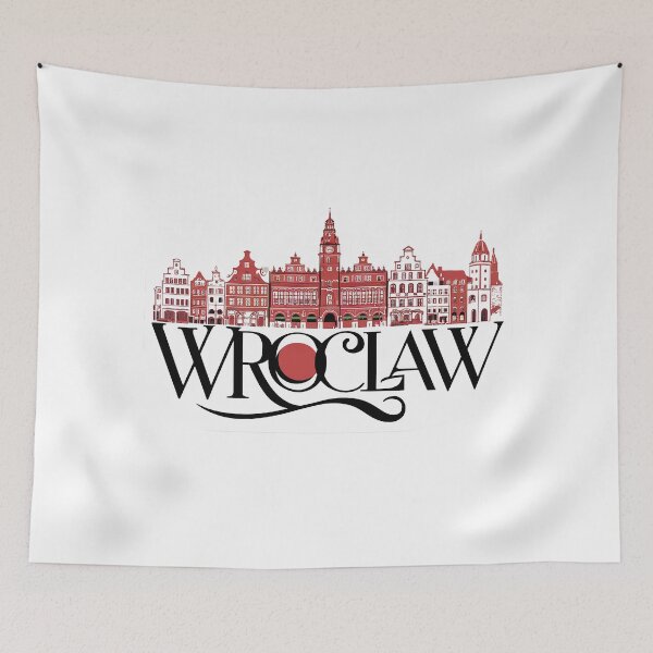 Item preview, Wroclaw | Wroclove | Sticker | Poster | City | Poland designed and sold by RedCircleArt.