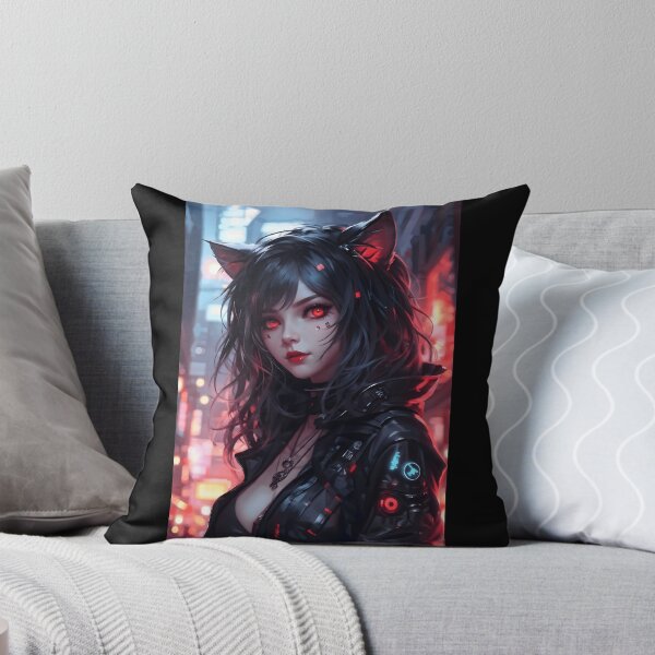 Item preview, Manga girl with cat ears and red eyes designed and sold by Channel1Design.