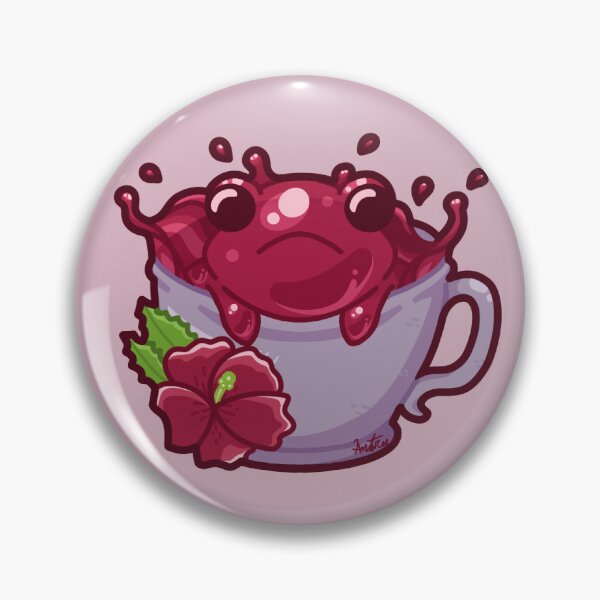 Item preview, Hibiscus Tea Frog designed and sold by AntaresFallsArt.