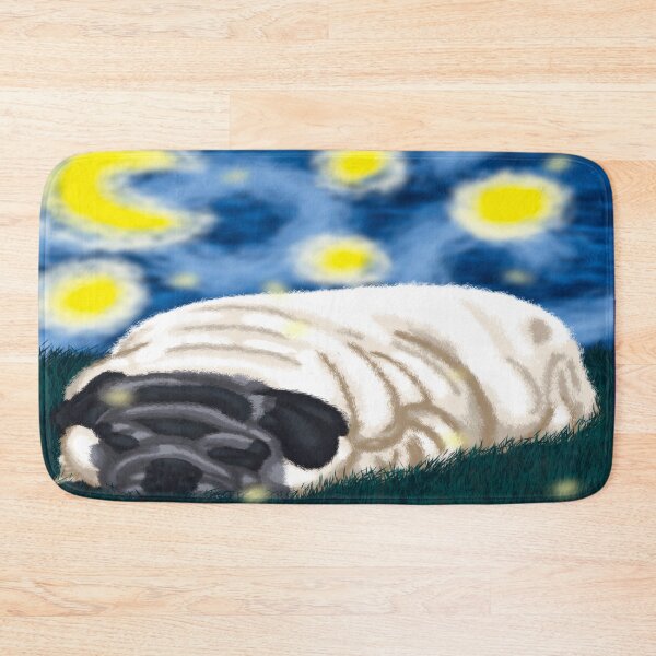 Item preview, Starry Night Pug Loaf designed and sold by OneStopBeanShop.