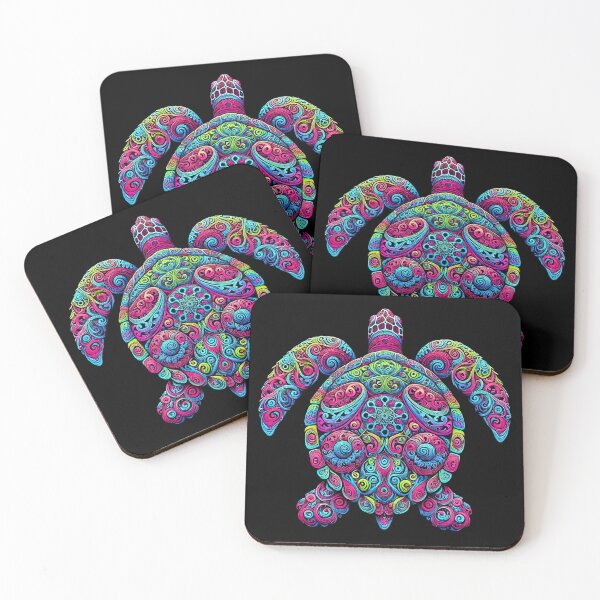 Item preview, Psychedelic Sea Turtle - A Design To Showcase Your Love for Endangered Species designed and sold by SandbarTees.