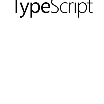 Artwork thumbnail, TypeScript TS JavaScript JS Black Logo Sweatshirt by Rainwater Merch