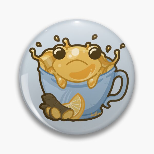 Item preview, Lemon Ginger Tea Frog designed and sold by AntaresFallsArt.