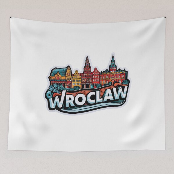 Item preview, Wroclaw | Wroclove | Sticker | Poster | City | Poland designed and sold by RedCircleArt.