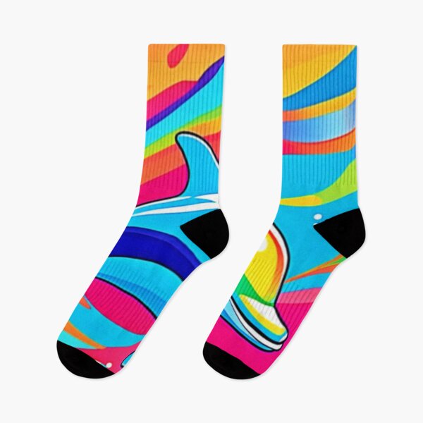 Item preview, Colorful Dolphin Leaps Art designed and sold by Health And Fitness Posts e-Store.