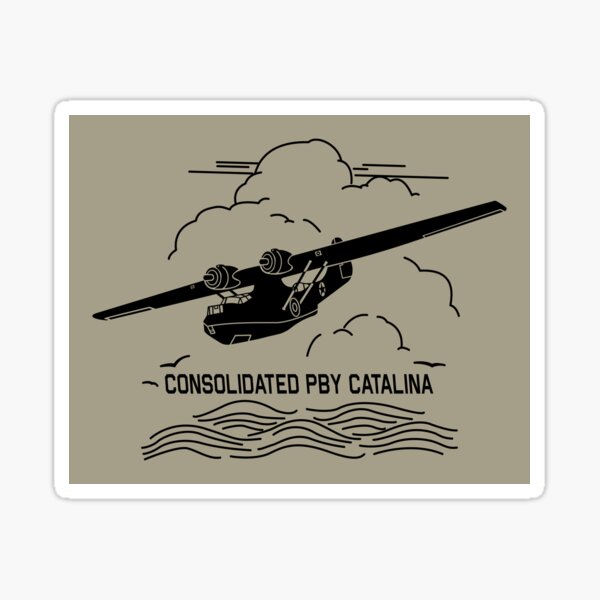 Item preview, Consolidated PBY Catalina Flying Clouds Over Ocean designed and sold by MilitaryMart.