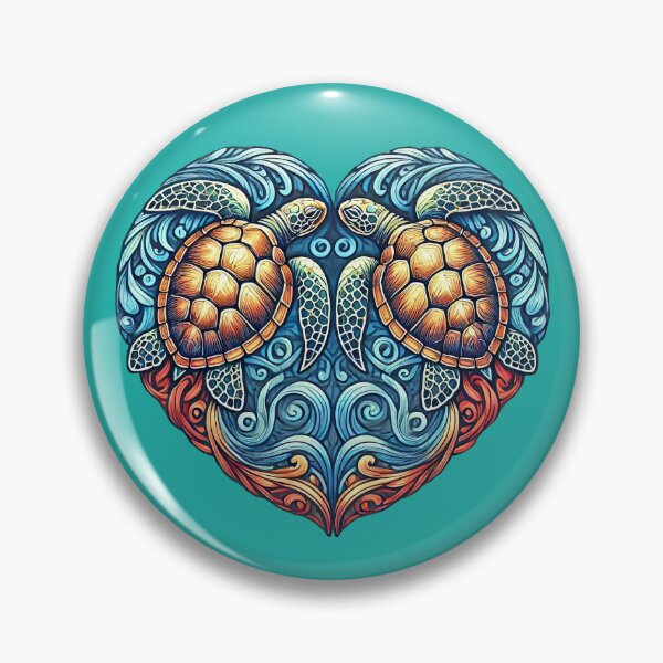 Item preview, Endearing Sea Turtle Heart - For Turtle Fanatics and Beach Life Lovers designed and sold by SandbarTees.