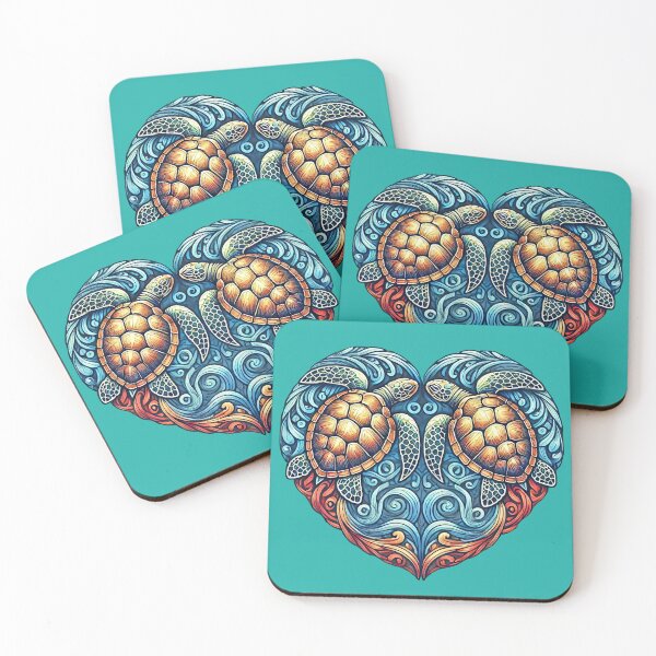 Item preview, Endearing Sea Turtle Heart - For Turtle Fanatics and Beach Life Lovers designed and sold by SandbarTees.
