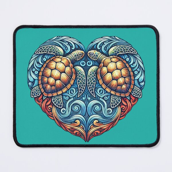 Item preview, Endearing Sea Turtle Heart - For Turtle Fanatics and Beach Life Lovers designed and sold by SandbarTees.