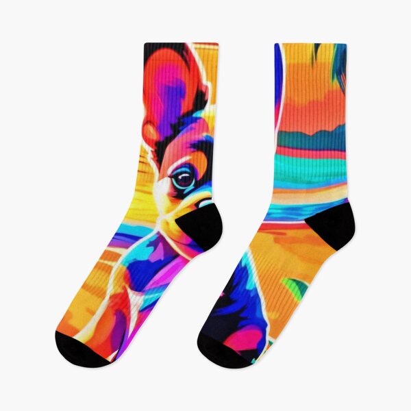 Item preview,  Colorful Chihuahua Puppy on Sunset Beach designed and sold by Health And Fitness Posts e-Store.