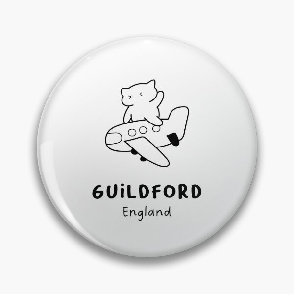 Item preview, Guildford, England | Adorable Cat on Plane Design | Airplane Illustration | Cat's Trip designed and sold by RM-Journey.