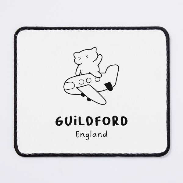 Item preview, Guildford, England | Adorable Cat on Plane Design | Airplane Illustration | Cat's Trip designed and sold by RM-Journey.
