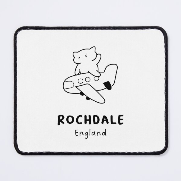 Item preview, Rochdale, England | Adorable Cat on Plane Design | Airplane Illustration | Cat's Trip designed and sold by RM-Journey.