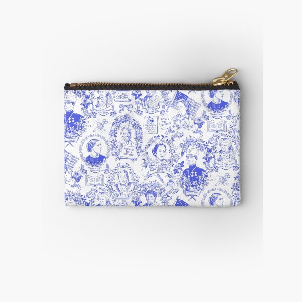 Item preview, Feminist Pioneers Toile in Royal Blue with Women from Around the World designed and sold by vinpauld.