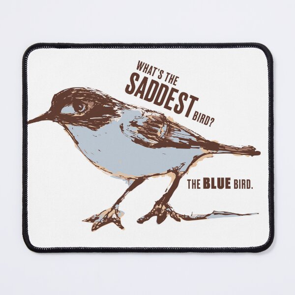 Item preview, Abstract Bluebird Pun designed and sold by Kara Draws.