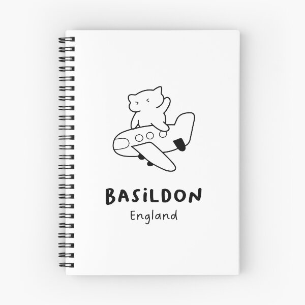 Item preview, Basildon, England | Adorable Cat on Plane Design | Airplane Illustration | Cat's Trip designed and sold by RM-Journey.