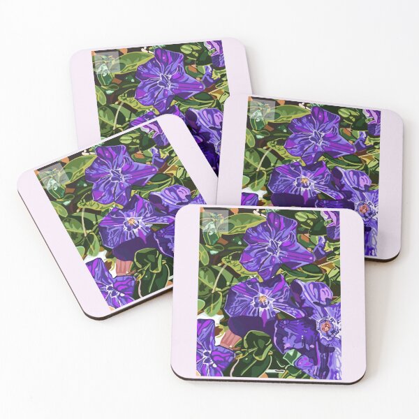 Item preview, Purple Periwinkles Bright Floral designed and sold by FloresInColor1.