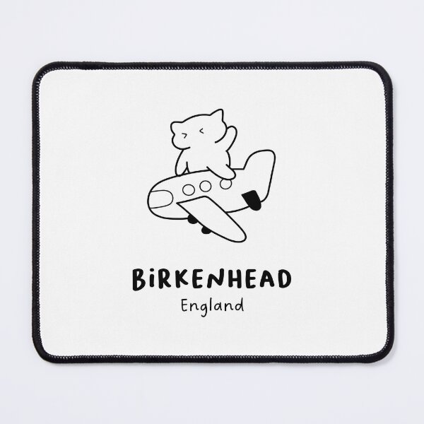 Item preview, Birkenhead, England | Adorable Cat on Plane Design | Airplane Illustration | Cat's Trip designed and sold by RM-Journey.