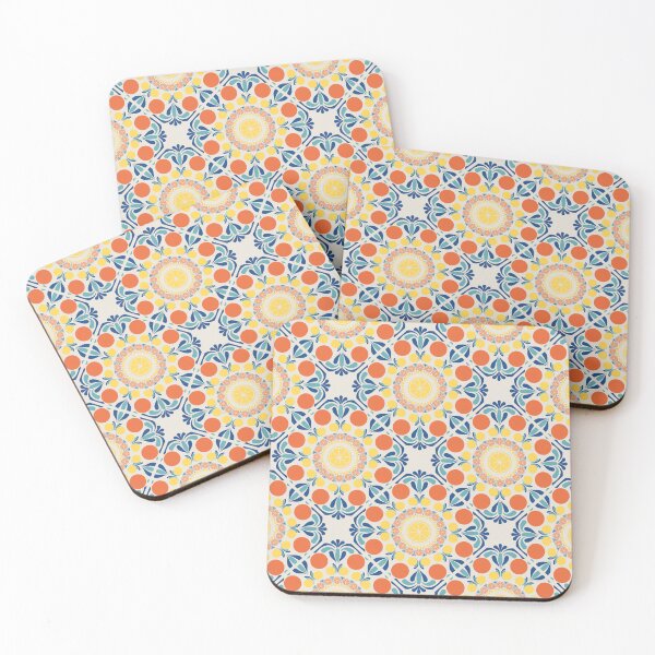 Item preview, Aegean Summer Oranges And Lemons Diamond Tile designed and sold by Triplicate Limited.