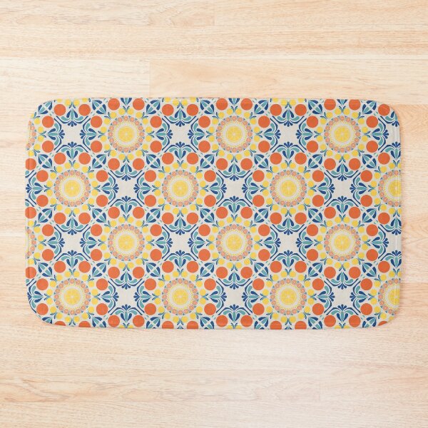 Item preview, Aegean Summer Oranges And Lemons Diamond Tile designed and sold by Triplicate Limited.