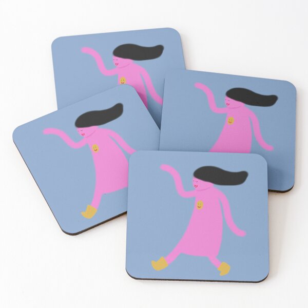 Item preview,   Cute Whimsical I Am a Happy Girl Lady Woman Dance Walking Illustration Drawing designed and sold by wenjunior.