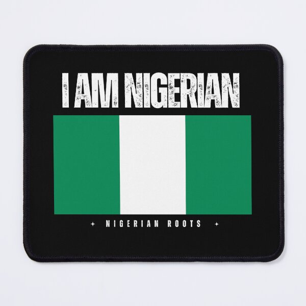 Item preview, I Am Nigerian Flag for Patriotic Nigerian Heritage Flag designed and sold by KBMeyer.